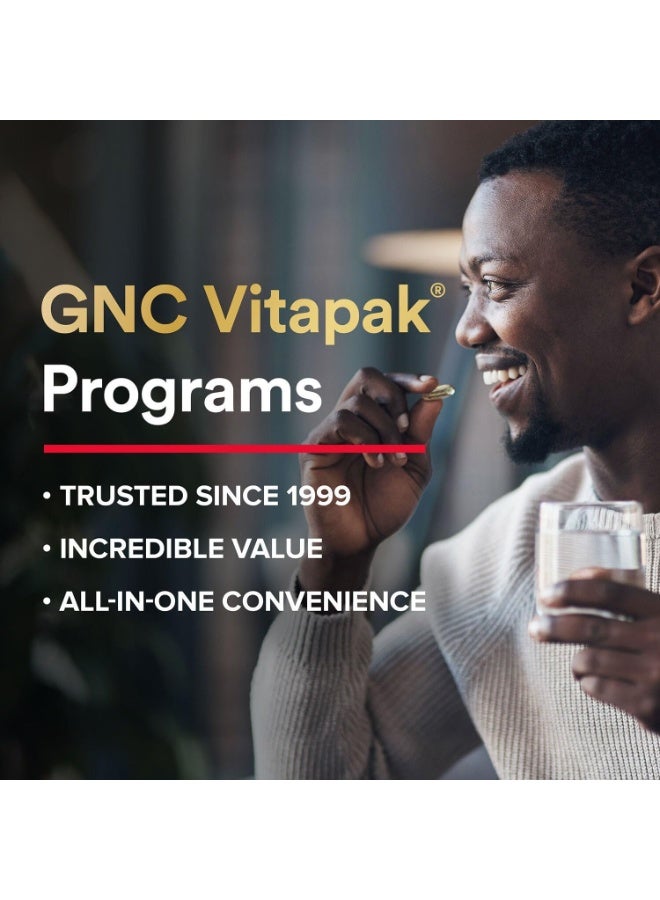 GNC Mega Men Healthy Testosterone Program, Complete Nutrition 4 Products in 1, Boost Free and Total Testosterone, Blood Flow, 30 Daily Packs - Image 4